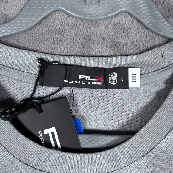 RLX Ralph Lauren Camo Golf Pullover Sweatshirt Gray Heather Men’s Size L NWT - Picture 3 of 8